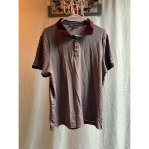 Michael Kors Mens Polo Shirt Sz Large Maroon